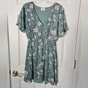 Sienna Sky Floral Dress, size S.